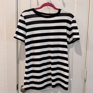 PINK Striped Sleepwear T-Shirt